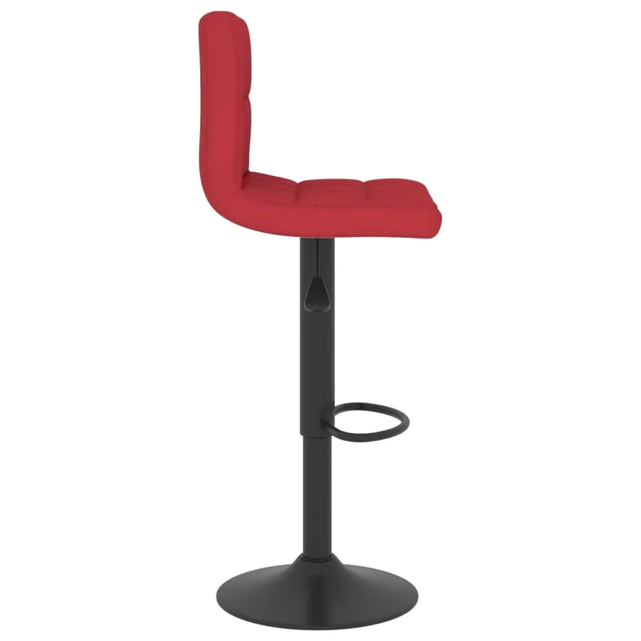 Tabouret de bar Rouge bordeaux Tissu - 4