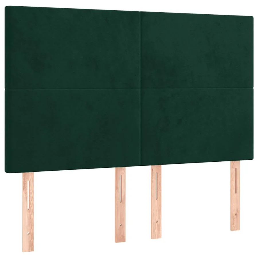 Sommier à lattes de lit avec matelas LED Vert foncé 140x190 cm - 7
