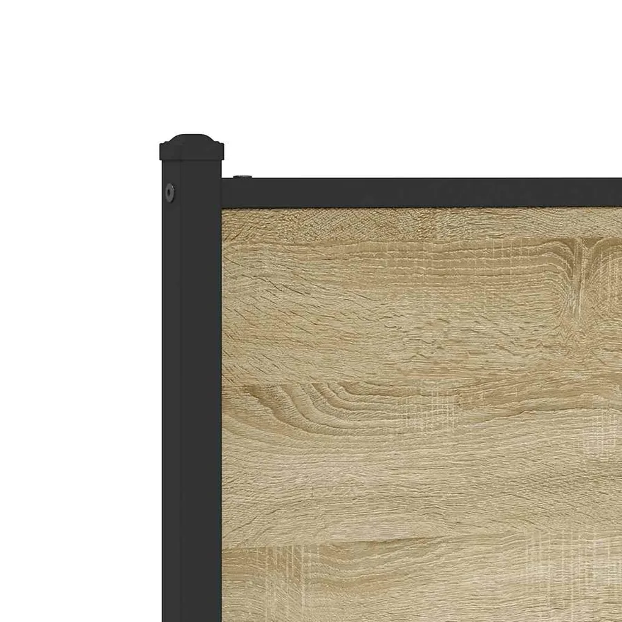 Cadre de lit en métal sans matelas chêne sonoma 183x213 cm - 8
