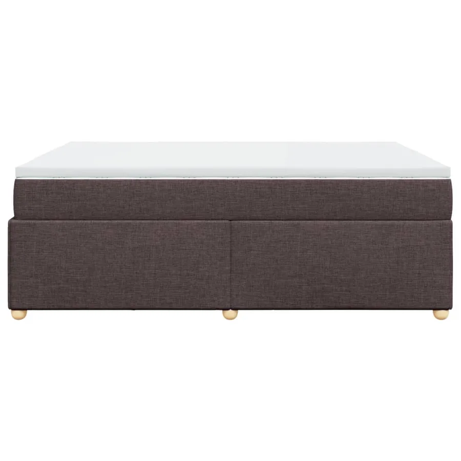 Sommier à lattes de lit avec matelas Marron foncé 140x200 cm - 8