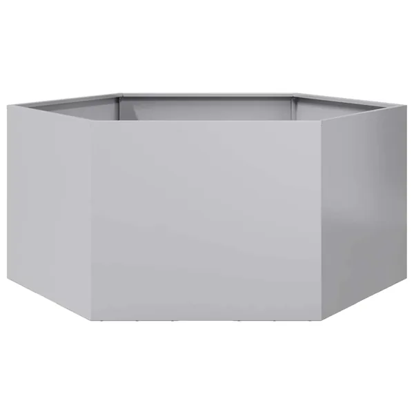 Jardinière hexagone 104x90x45 cm acier galvanisé