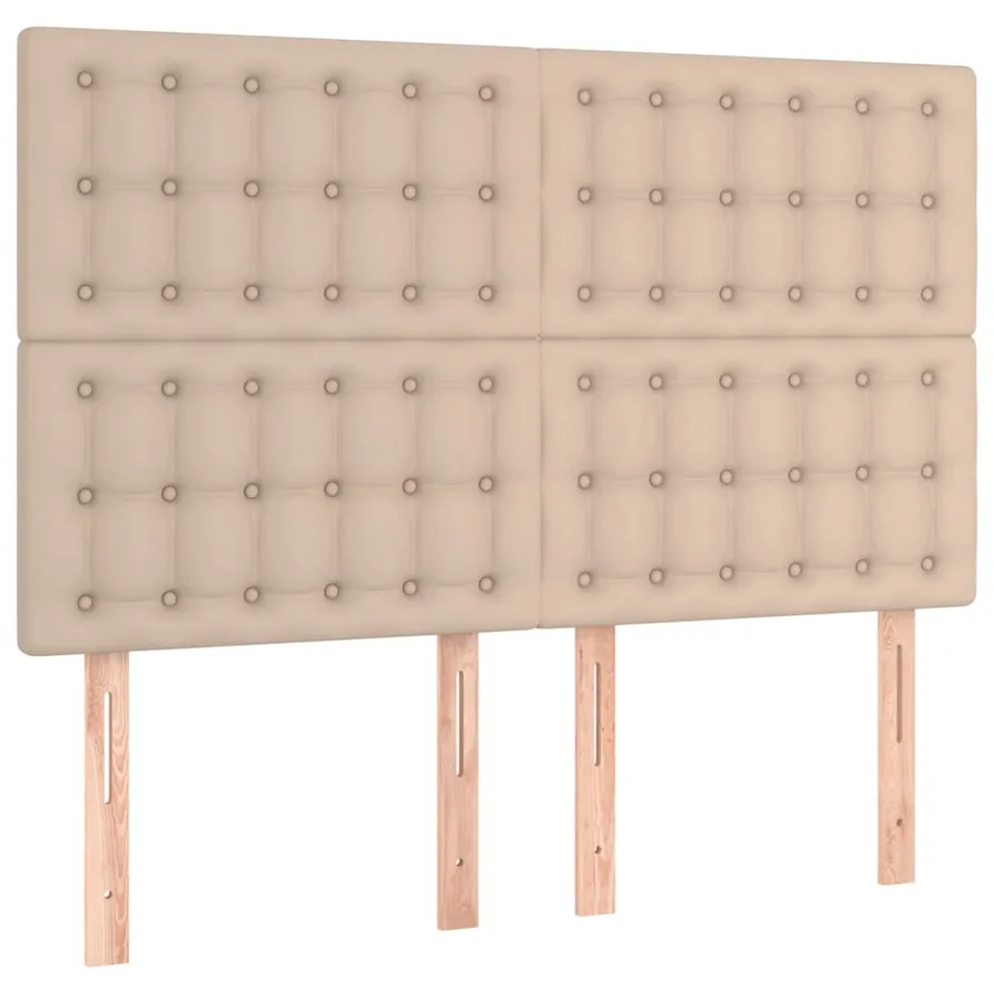 Sommier à lattes de lit avec matelas LED Cappuccino 140x190 cm - 7
