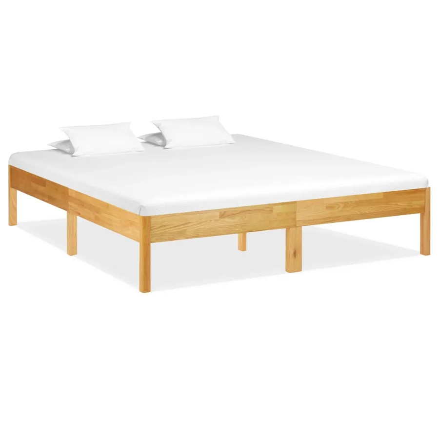 Cadre de lit Bois de chêne massif 180 x 200 cm - 2