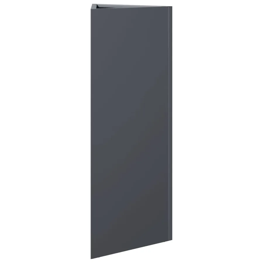 Jardinières 2 pcs anthracite triangulaire 30x26x75 cm acier - 6