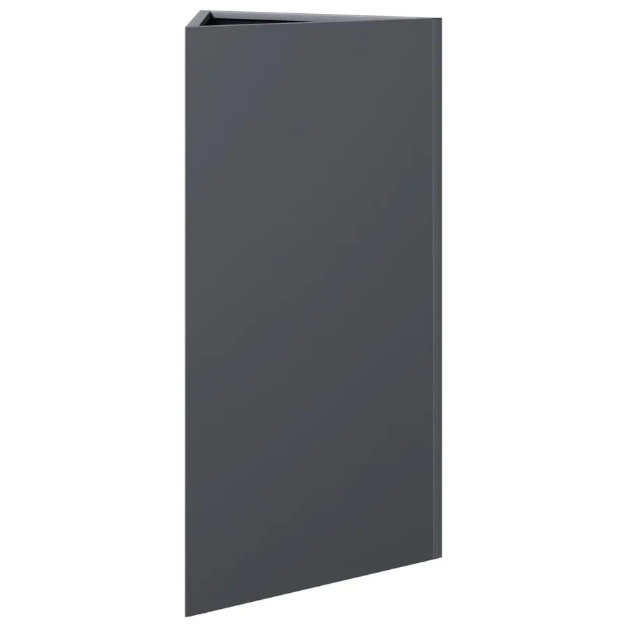 Jardinières 2 pcs anthracite triangulaire 40x34,5x75 cm acier - 6