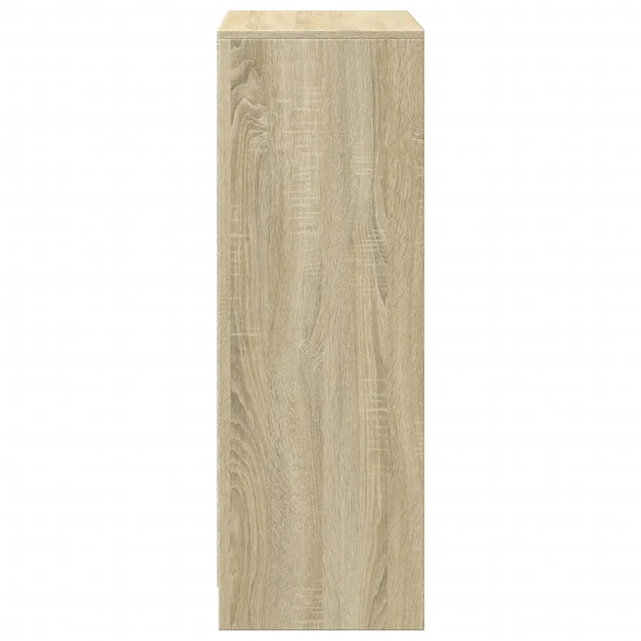 Buffet avec LED chêne sonoma 72x34x100 cm bois d'ingénierie - 8