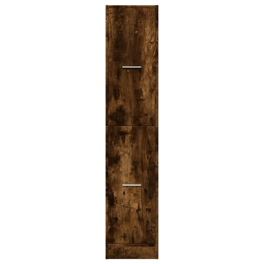 Armoire d'apothicaire chêne fumé 30x41x144,5 cm bois ingénierie - 5