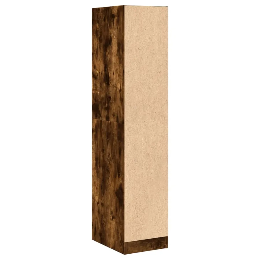 Armoire d'apothicaire chêne fumé 30x41x144,5 cm bois ingénierie - 6