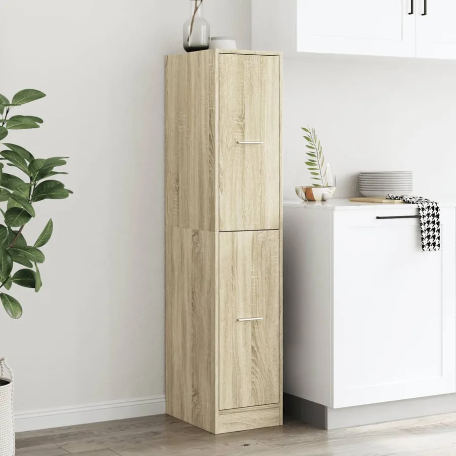 Armoire d'apothicaire Chêne Sonoma 30x41x144,5 cm Bois d'ingénierie - 3