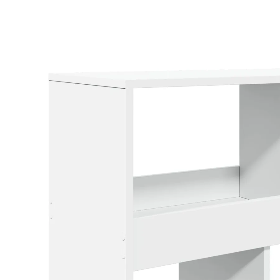 Bibliothèque blanc 100x33x125,5 cm bois d'ingénierie - 7