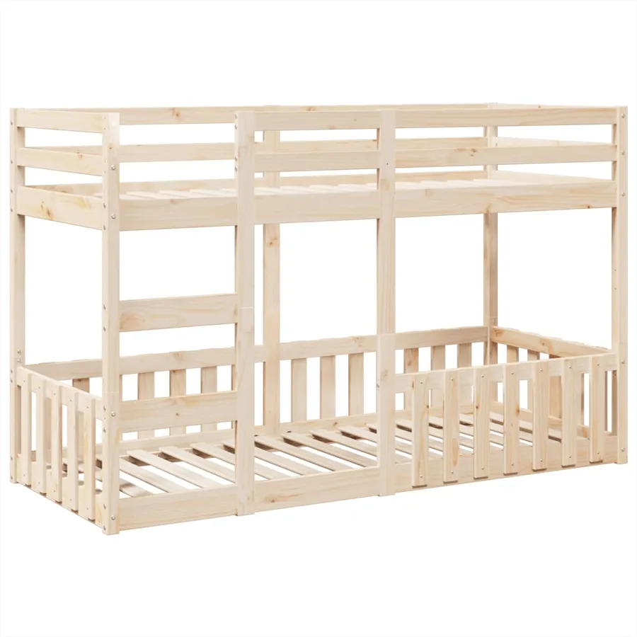 Lit superposé 90x190 cm Bois de pin massif - 2