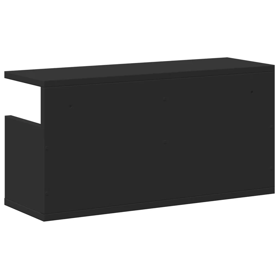 Armoire murale 60x20x30 cm noir bois d'ingénierie - 6
