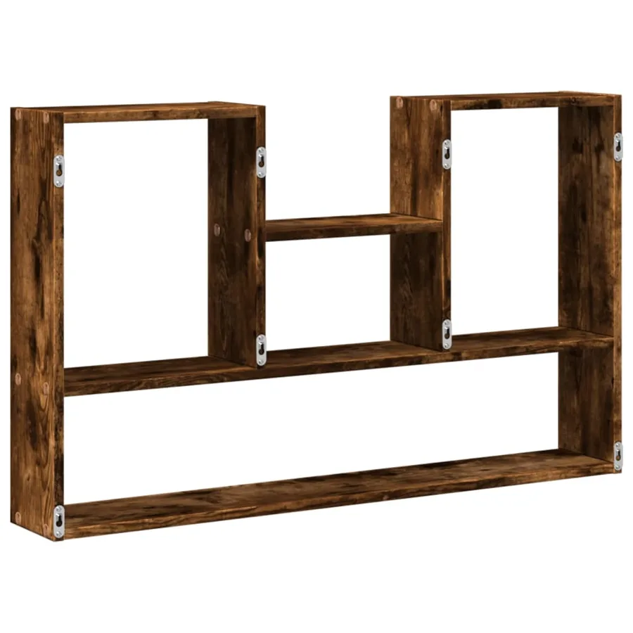 Étagère murale chêne fumé 99x15x60 cm bois d'ingénierie - 6