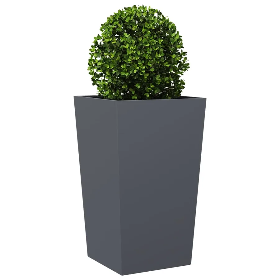 Jardinières 2 pcs anthracite 45x45x75 cm acier - 4