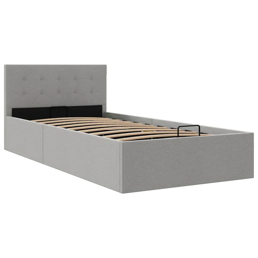 Cadre de lit à rangement hydraulique sans matelas 100x200 cm - 3