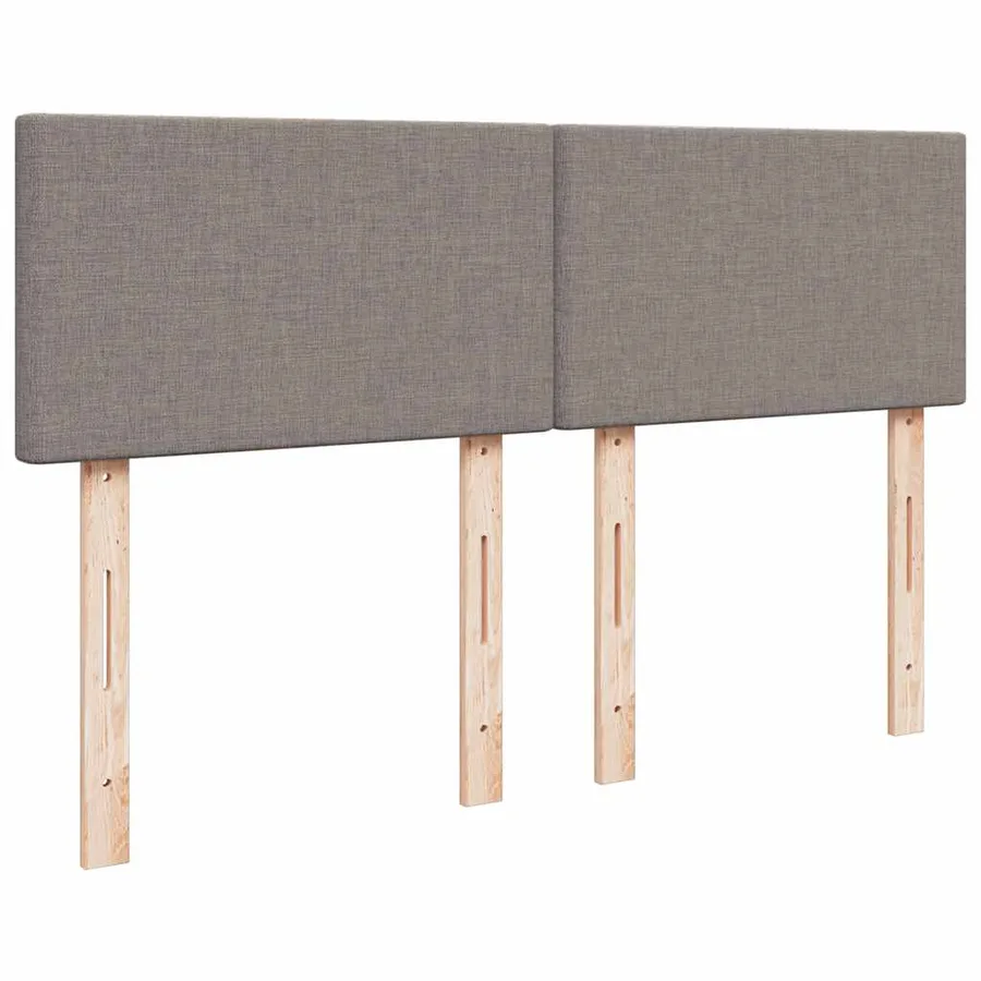 Sommier à lattes de lit avec matelas Taupe 140x200 cm Tissu - 12
