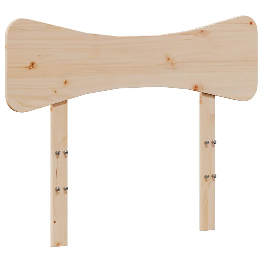 Cadre de lit sans matelas 75x190 cm bois de pin massif - 6