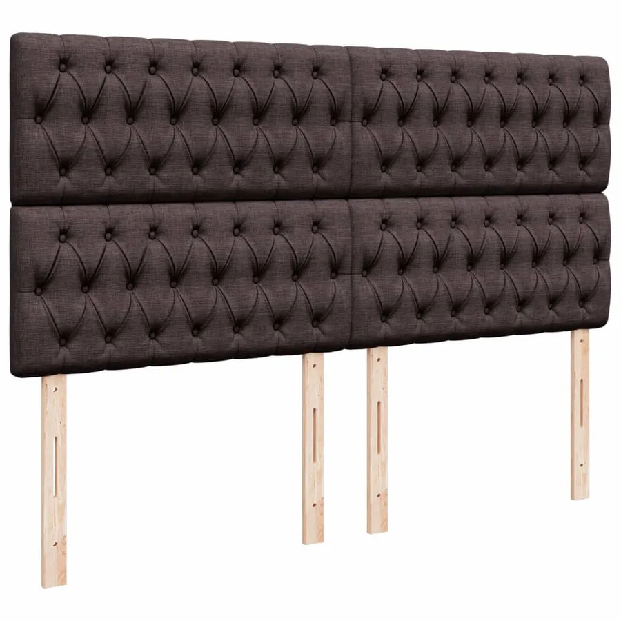 Sommier à lattes de lit avec matelas Marron foncé 180x200 cm - 9