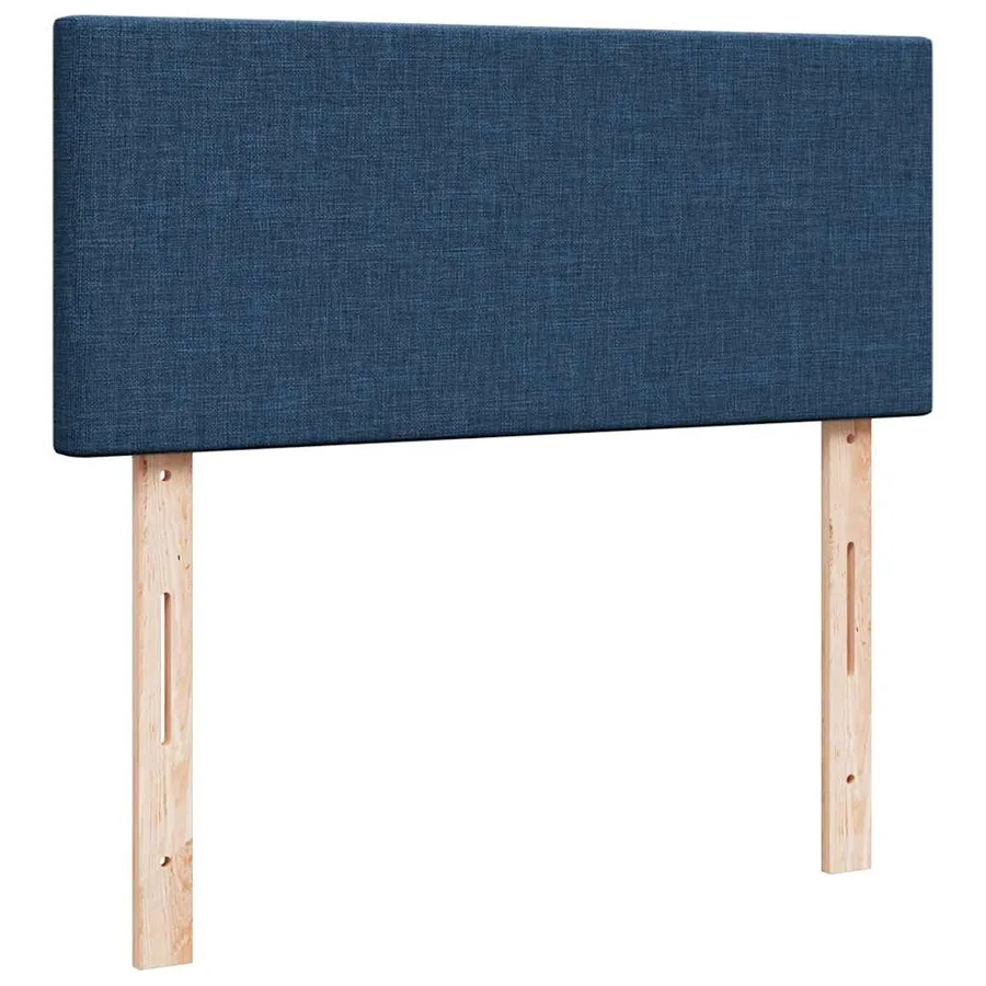 Sommier à lattes de lit avec matelas Bleu 120x200 cm Tissu - 12