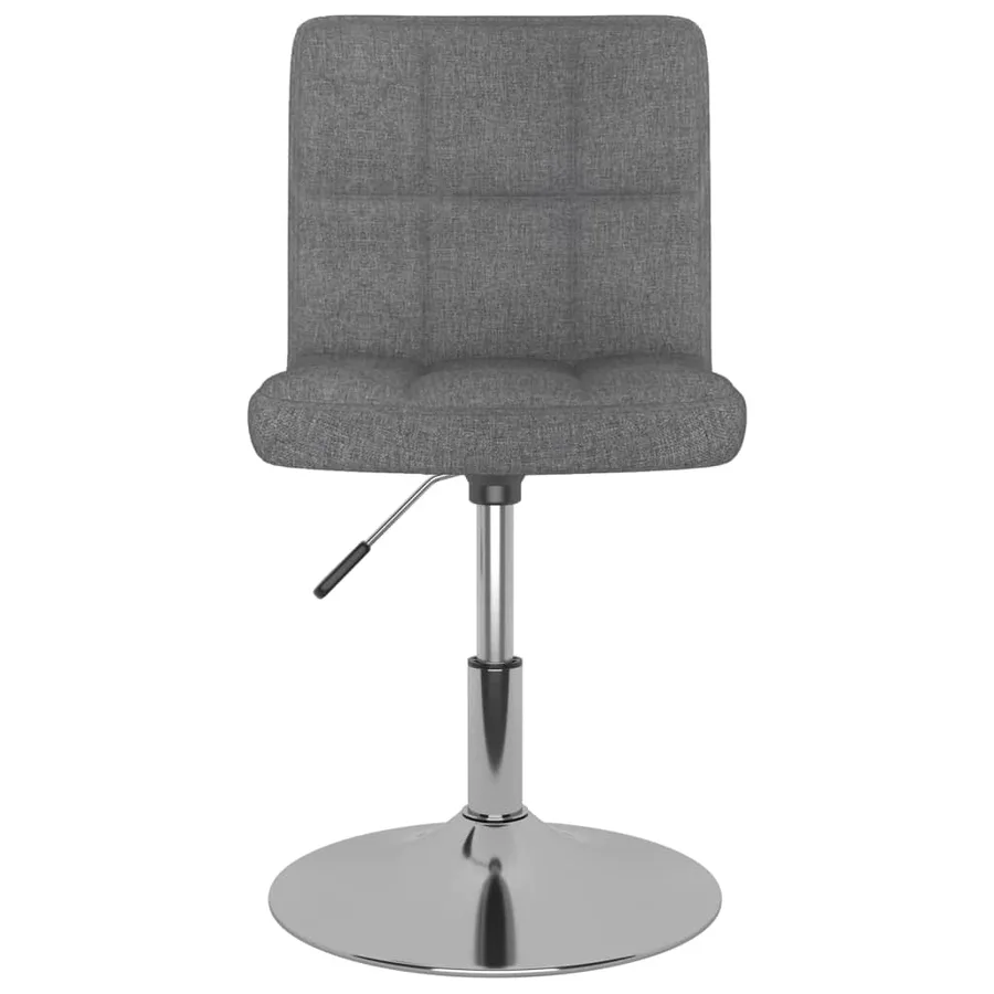 Chaises pivotantes à manger lot de 2 gris clair tissu - 4