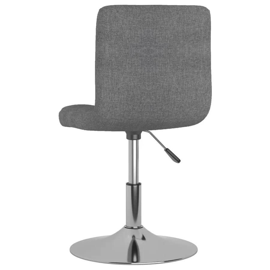 Chaises pivotantes à manger lot de 2 gris clair tissu - 6