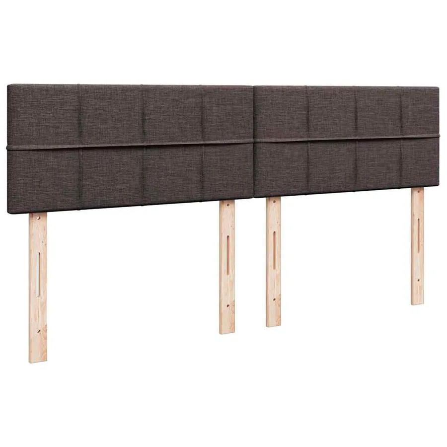 Sommier à lattes de lit avec matelas Marron foncé 200x200 cm - 7