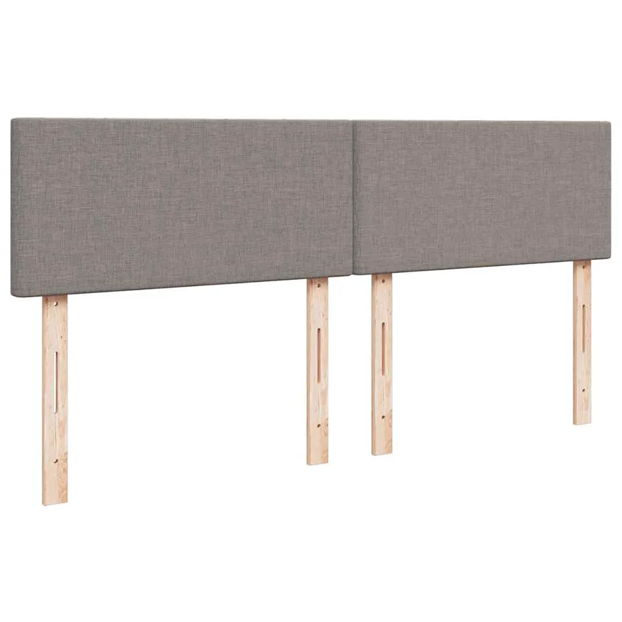 Sommier à lattes de lit avec matelas Taupe 180x200 cm Tissu - 12