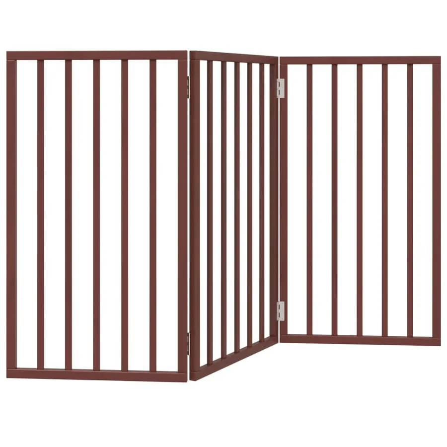 Barrière pour chien pliable 3 panneaux 150 cm bois de peuplier - 2