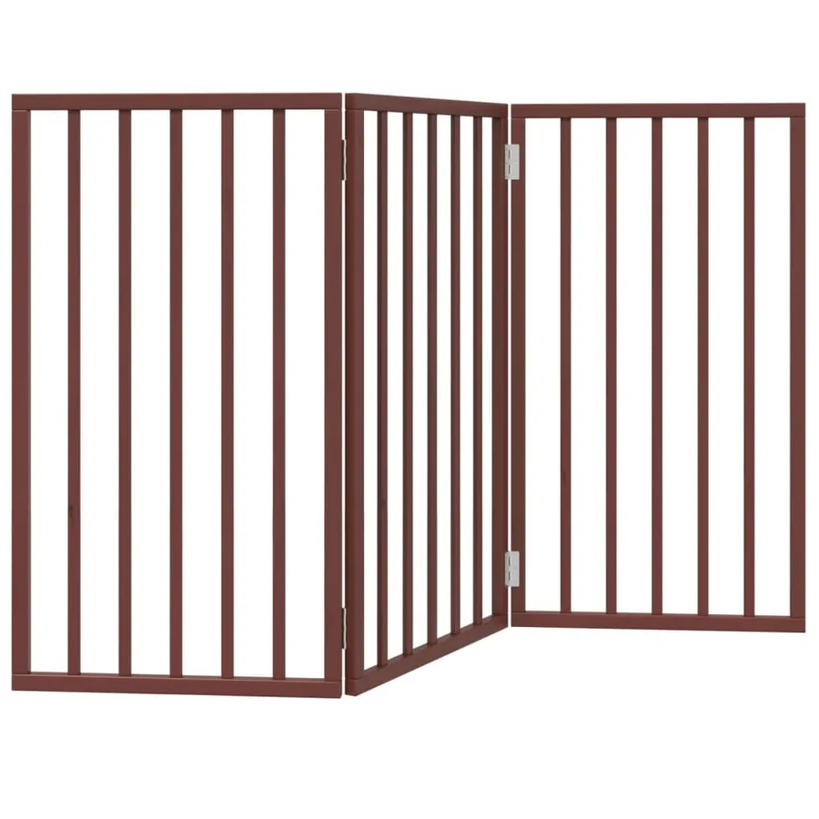 Barrière pour chien pliable 3 panneaux 150 cm bois de peuplier - 6