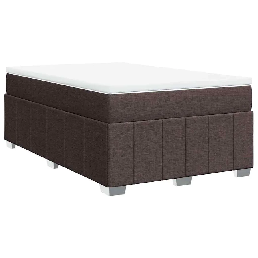 Sommier à lattes de lit avec matelas Marron foncé 120x200 cm - 2