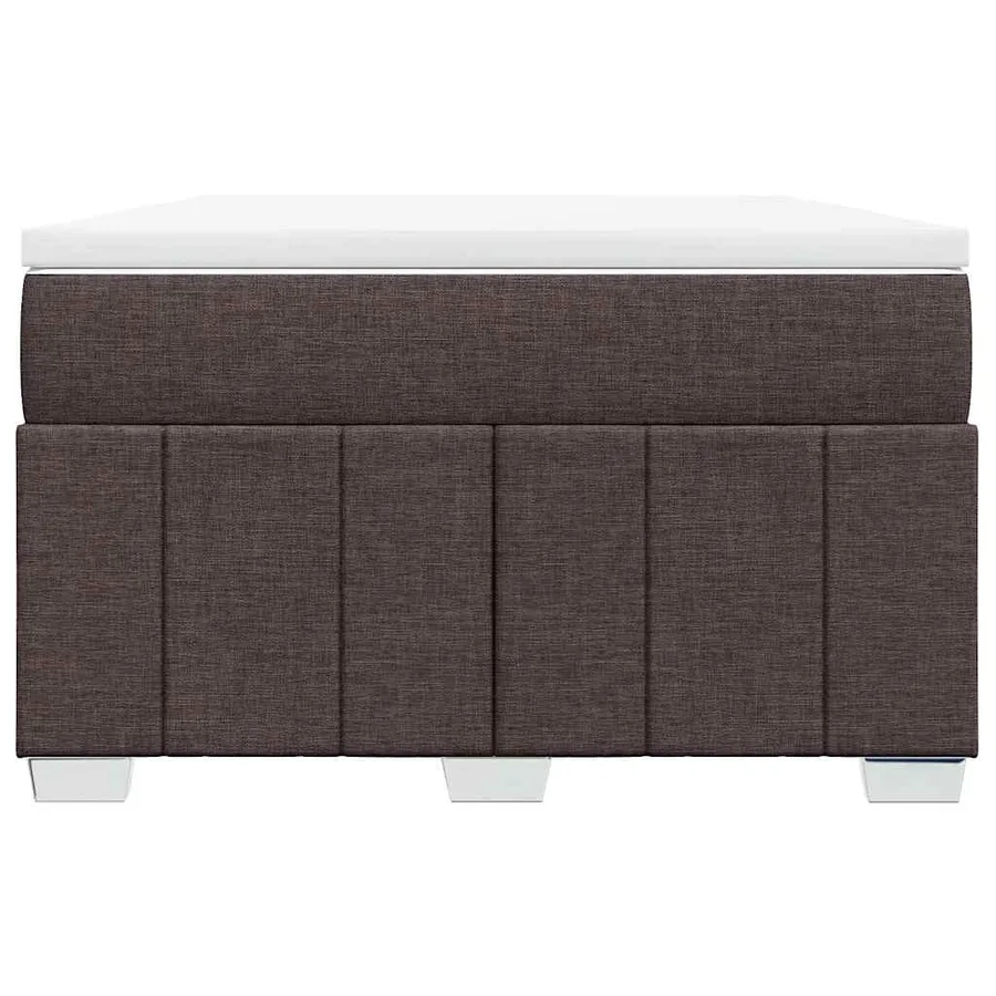 Sommier à lattes de lit avec matelas Marron foncé 120x200 cm - 4