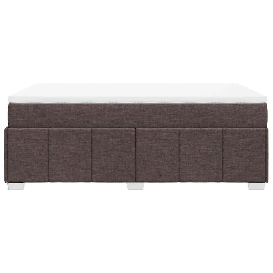 Sommier à lattes de lit avec matelas Marron foncé 120x200 cm - 8