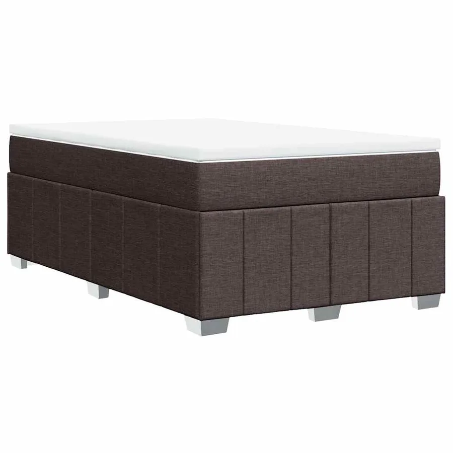 Sommier à lattes de lit avec matelas Marron foncé 120x200 cm - 9