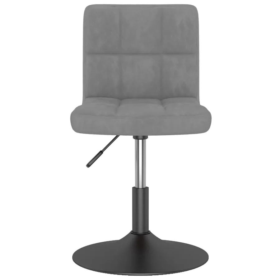 Chaises pivotantes à manger lot de 2 gris clair velours - 4