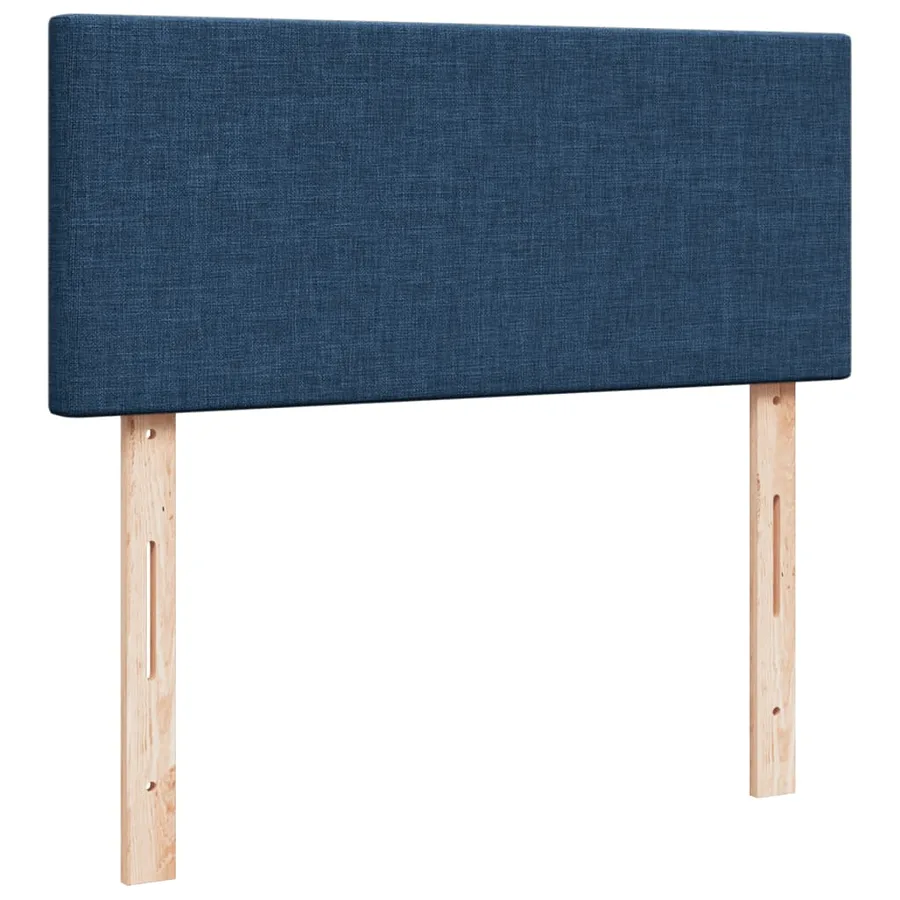 Sommier à lattes de lit avec matelas Bleu 120x200 cm Tissu - 12