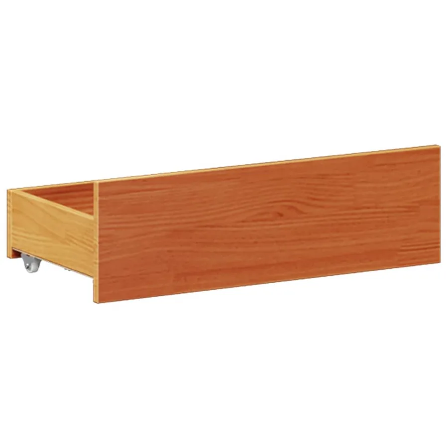 Cadre de lit sans matelas avec tête de lit brun cire 150x200 cm - 9