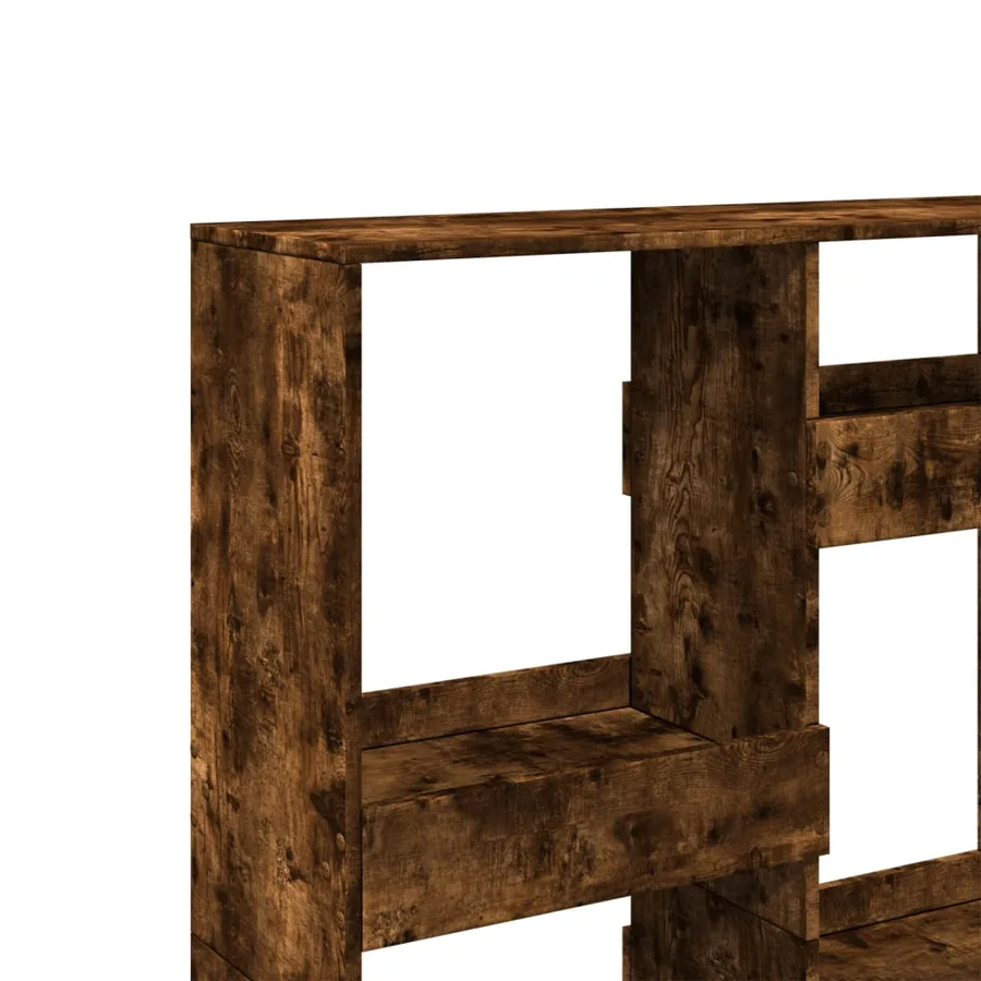 Bibliothèque chêne fumé 100x33x135 cm bois d'ingénierie - 7