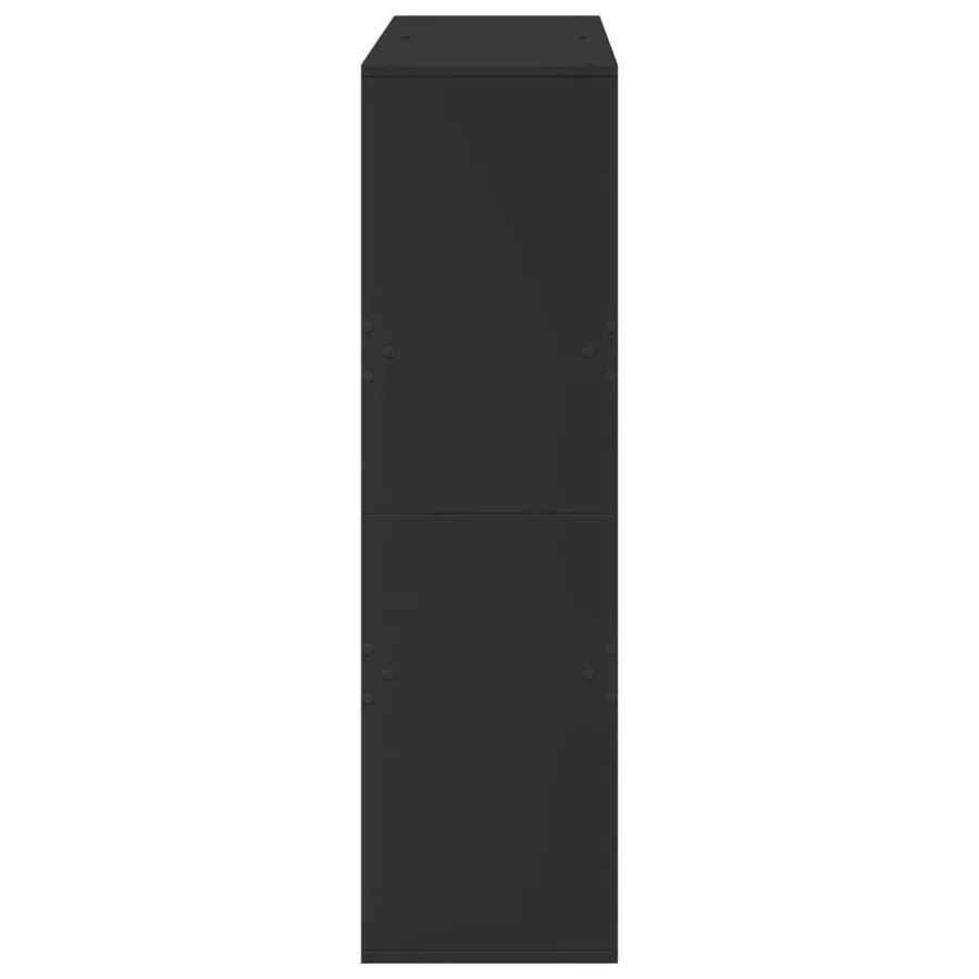 Bibliothèque/Séparateur de pièce noir 100x33x115 cm - 5