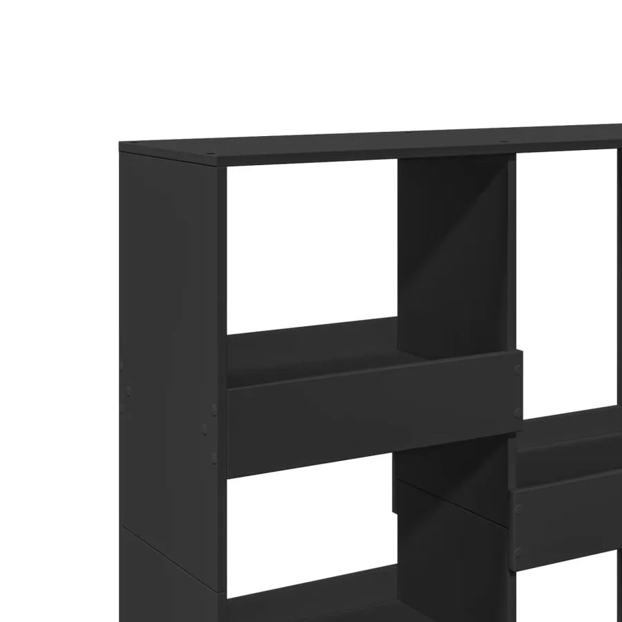 Bibliothèque/Séparateur de pièce noir 100x33x115 cm - 7