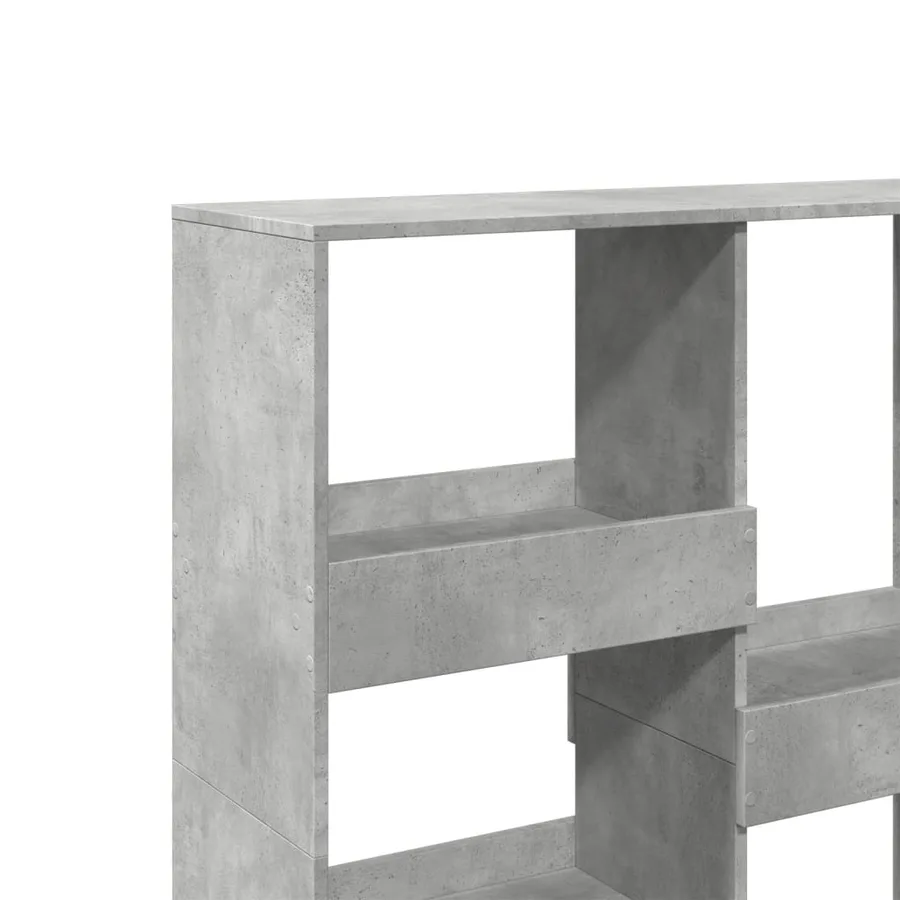 Cloison de séparation gris béton 100x33x115cm bois d'ingénierie - 7
