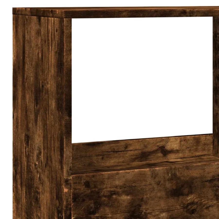 Bibliothèque chêne fumé 100x33x155,5 cm bois d'ingénierie - 7