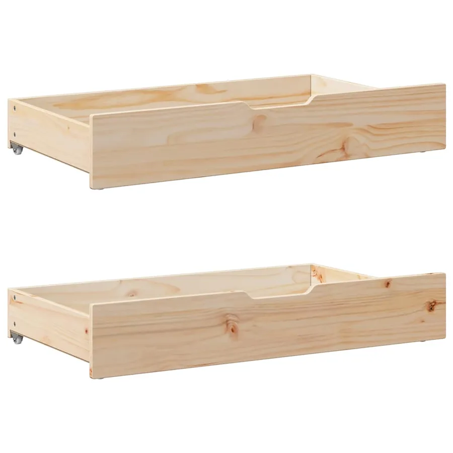 Cadre de lit avec tiroirs sans matelas 75x190 cm - 6