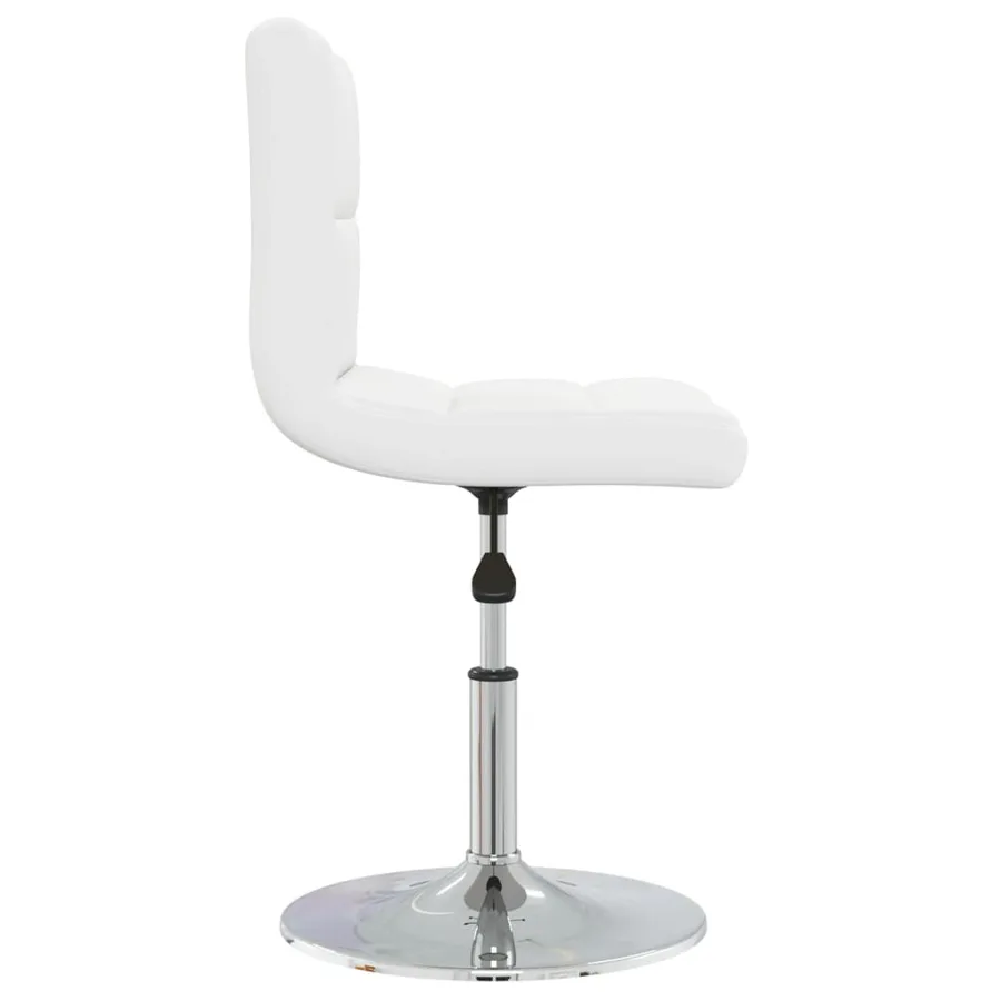 Chaise à manger Blanc Similicuir - 3