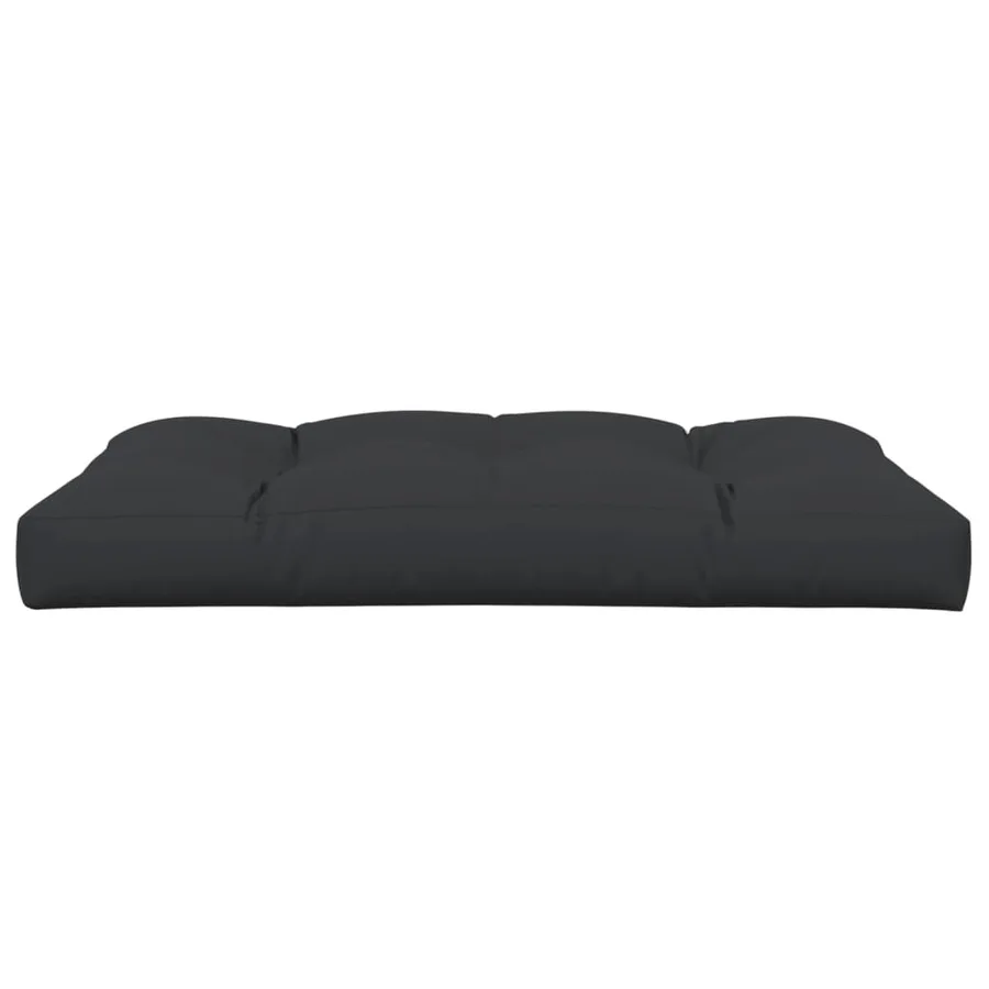 Coussin de palette noir 120x80x12 cm tissu - 4