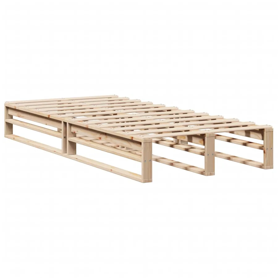 Cadre de lit sans matelas 90x190 cm bois de pin massif - 5