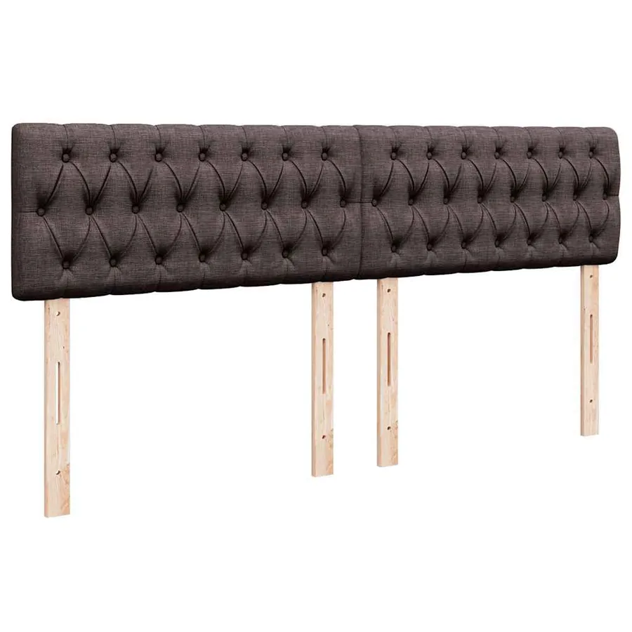 Sommier à lattes de lit avec matelas Marron foncé 200x200 cm - 12