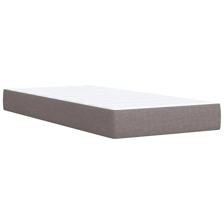 Sommier à lattes de lit avec matelas Taupe 80x200 cm Tissu - 10