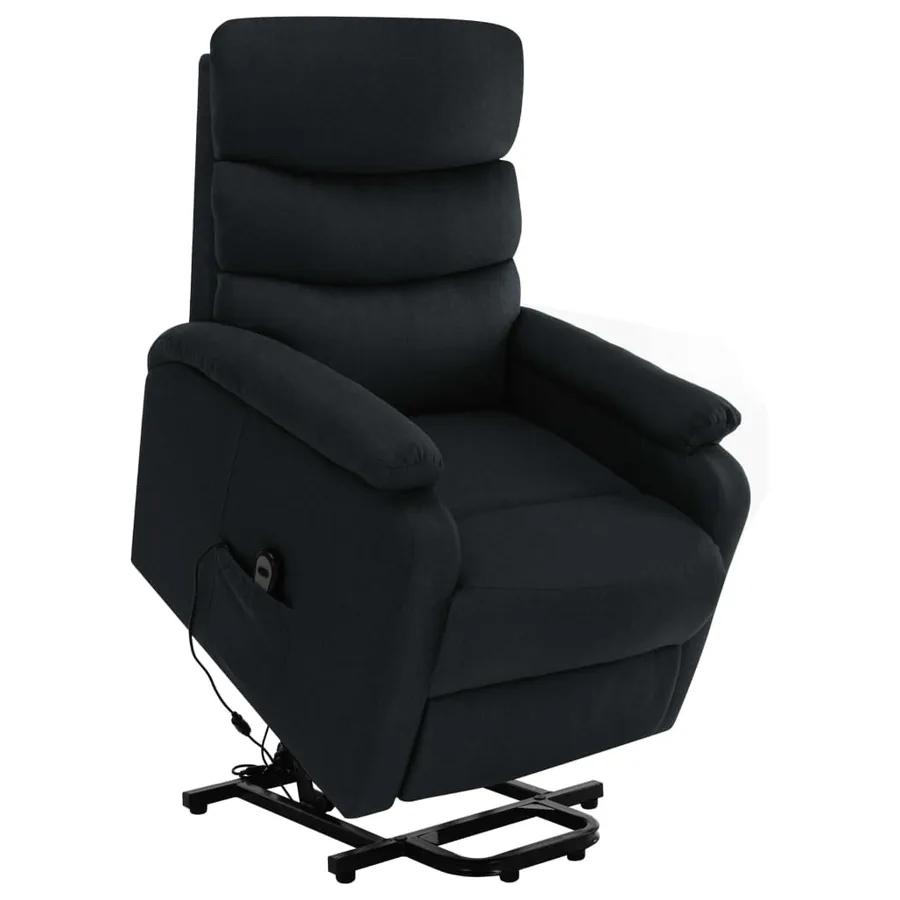 Fauteuil de massage Noir Tissu