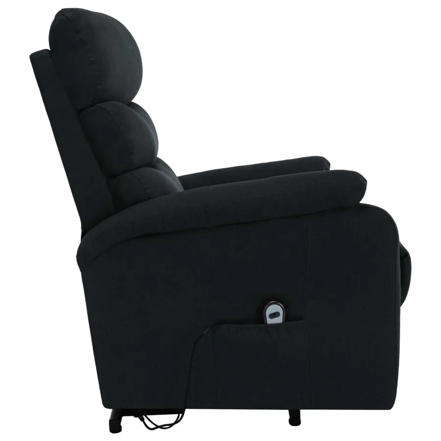 Fauteuil de massage Noir Tissu - 4