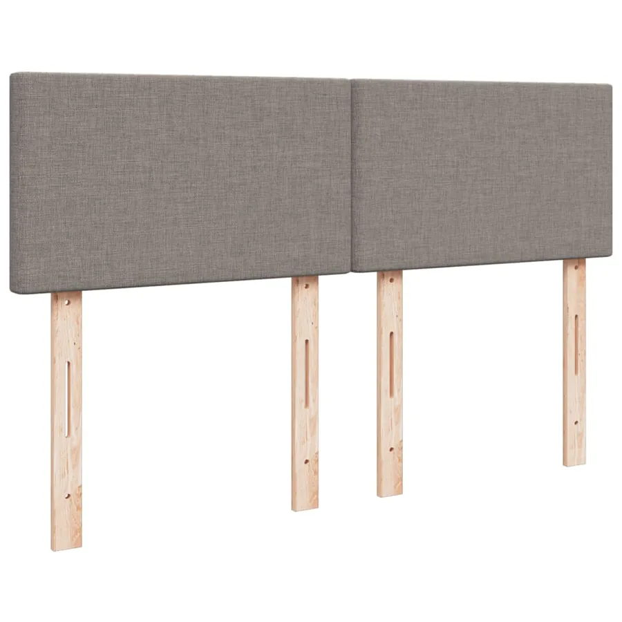 Sommier à lattes de lit avec matelas Taupe 140x200 cm Tissu - 12